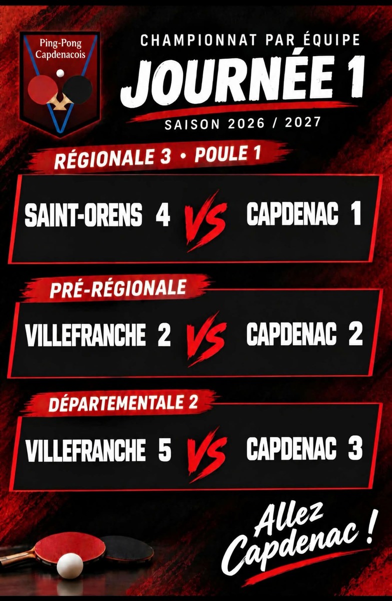 Première journée de championnat