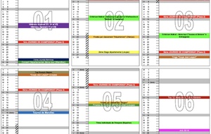 Nouveau calendrier départemental